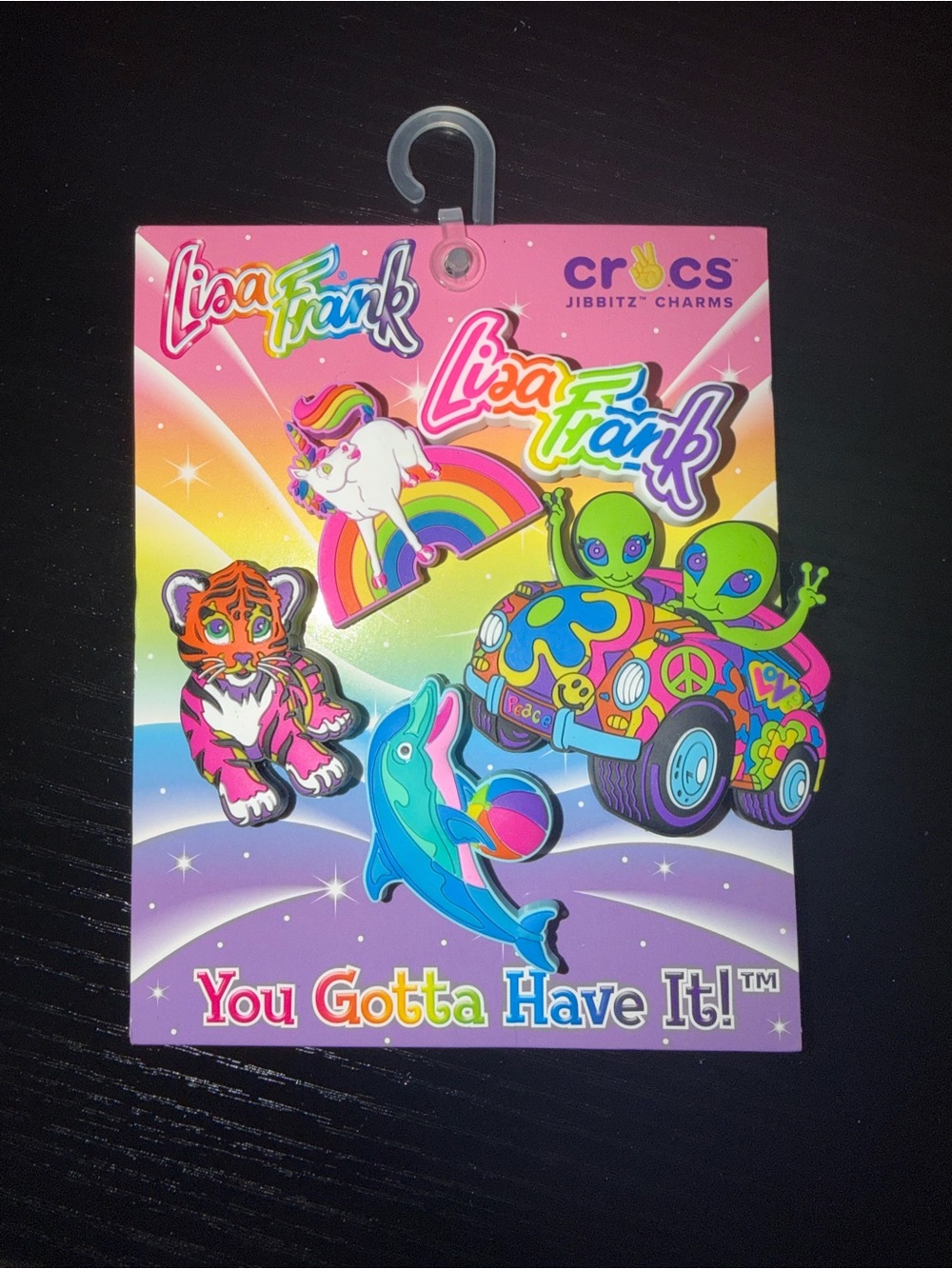 Lisa Frank Rainbow JIBBITZ Charm Pack